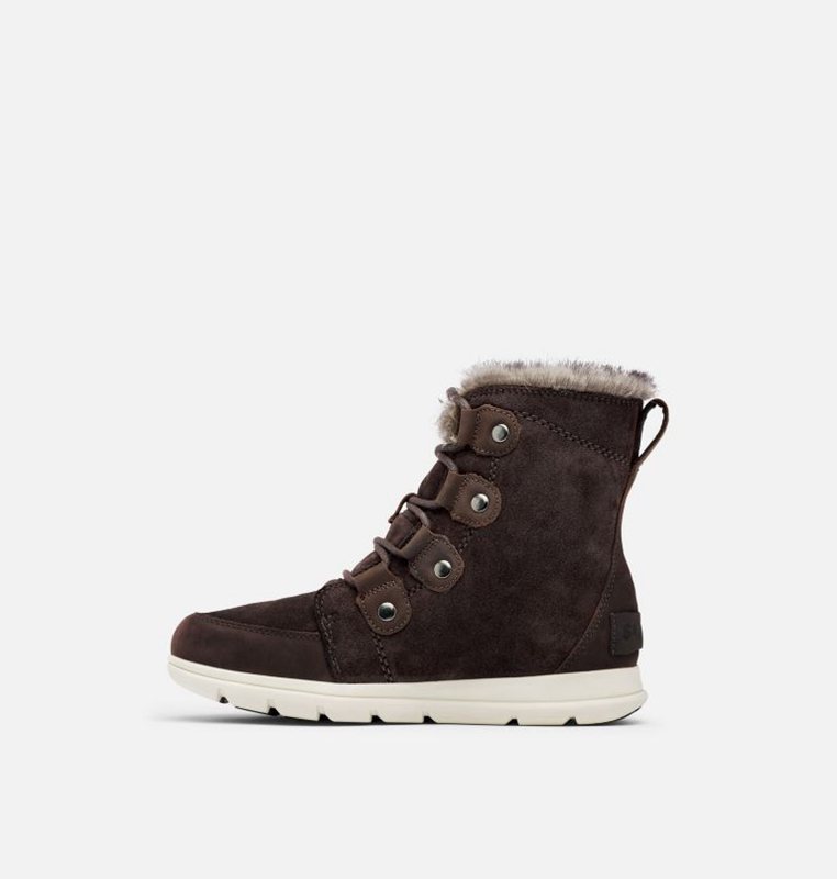 Botas Nieve Sorel Mujer - Explorer™ Joan Bajas Negras Marrones - 87630-MGYQ